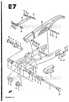 SWINGARM for Suzuki GSX-S 750 1984