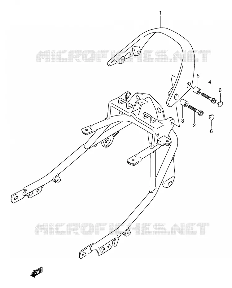 BACKREST Suzuki MOTO 750 GSX-F 1992  GSX750FN(E2)
