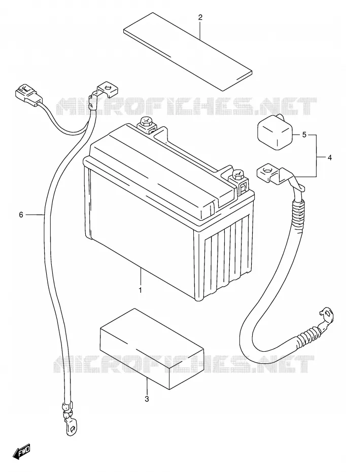 BATTERY Suzuki MOTO 600 GSX-F 2001  GSX600FK1(E2)