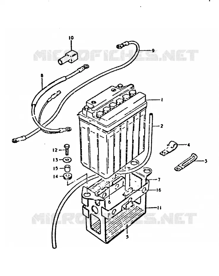 BATTERY Suzuki MOTO 750 GSX-E 1981  GSX750EX(T/X)
