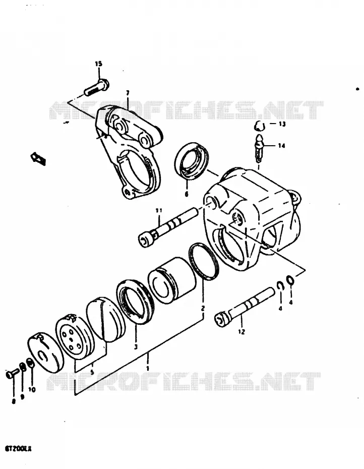 CALIPERS (GT200EX) Suzuki MOTO 200 GT 1999  GT200EX(X)