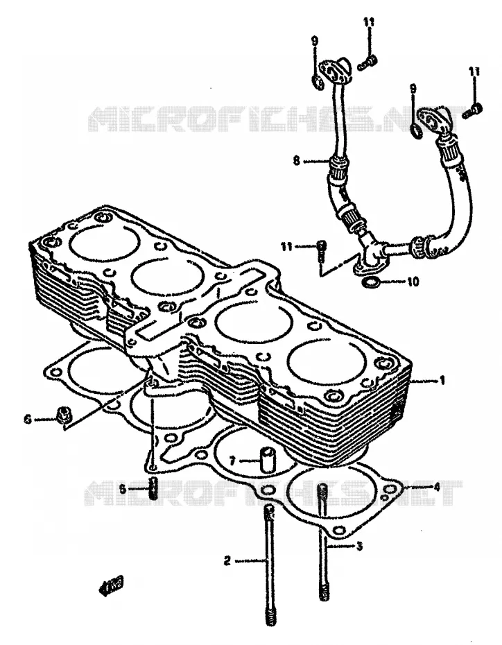 CYLINDER Suzuki MOTO 750 GSX-F 1996  GSX750FSKT(K-T)
