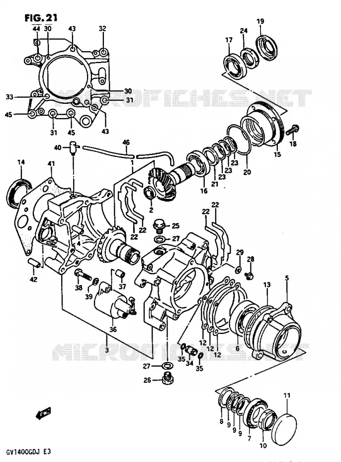 DRIVESHAFT Suzuki MOTO 1400 CAVALCADE 1986  GV1400GCG(G/H/J)