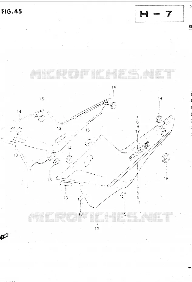 FAIRING (GSX500ESE) Suzuki MOTO 500 GSX-E 1985  GSX500ESF(E39)