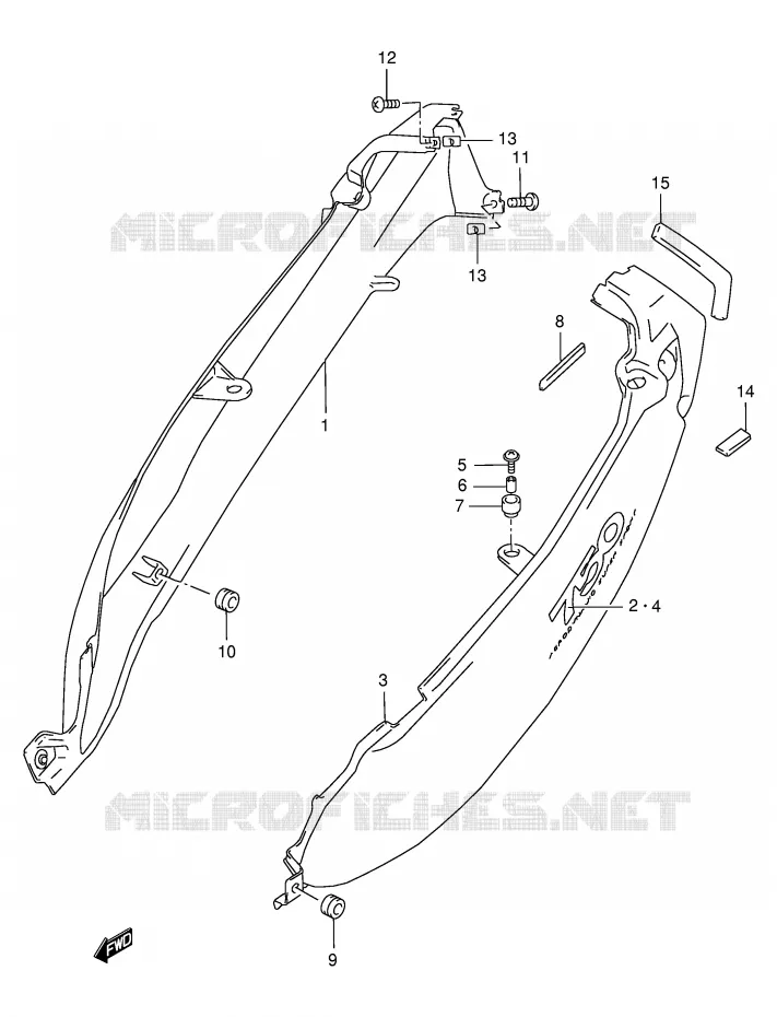 FAIRING (MODEL W) Suzuki MOTO 750 GSX-F 2003  GSX750FLK3(E2)
