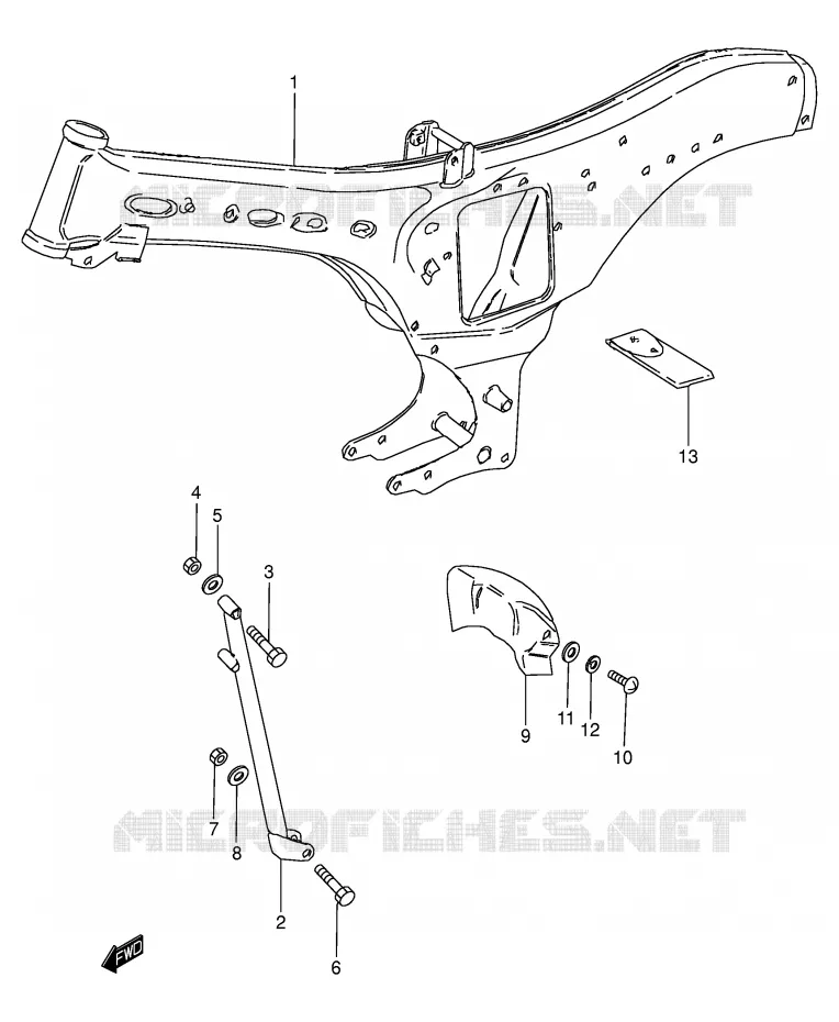 FRAME Suzuki MOTO 125 Autres-modeles 1982  K125Z(E7)