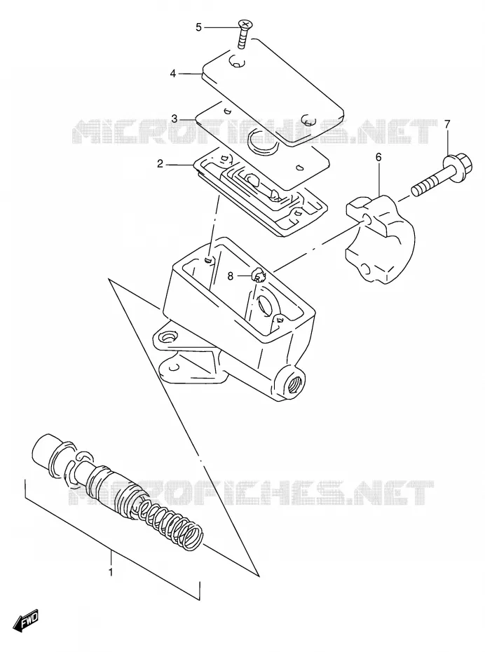 FRONT MASTER CYLINDER Suzuki MOTO 600 GSX-F 2000  GSX600FUY(E2)