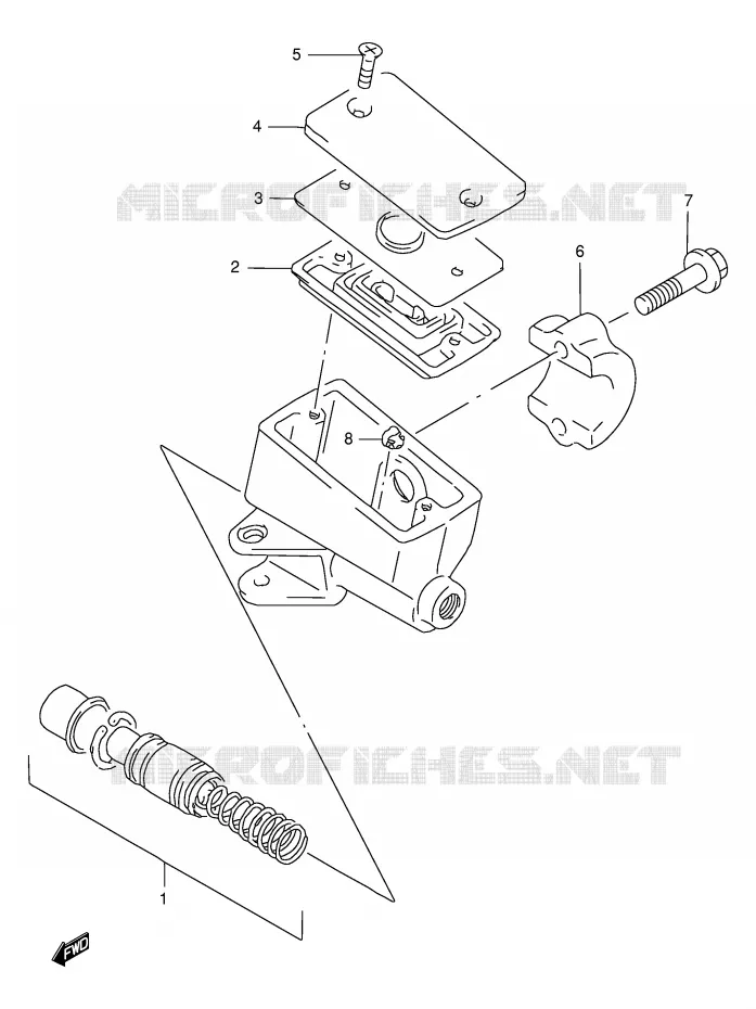 FRONT MASTER CYLINDER Suzuki MOTO 750 GSX-F 2000  GSX750FY(E2)