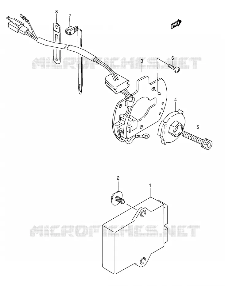 GENERATOR SENSOR (MODEL J/K/L/M/N/P/R/S) Suzuki MOTO 600 GSX-F 1989  GSX600FUK(E2)