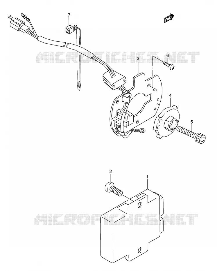 GENERATOR SENSOR (MODEL T) Suzuki MOTO 600 GSX-F 1993  GSX600FP(E2)