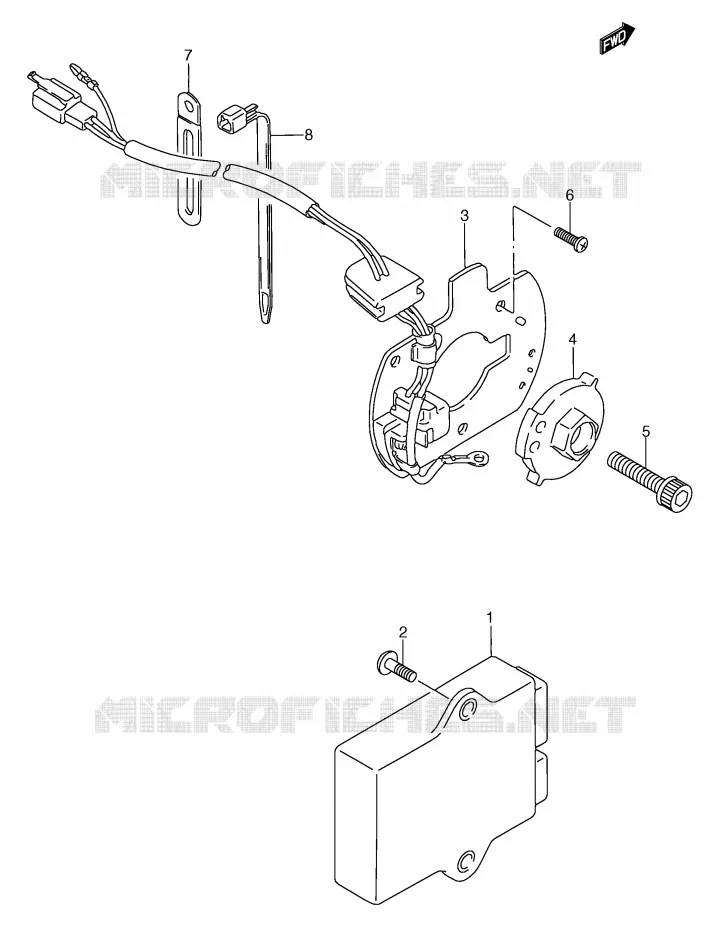 GENERATOR SENSOR (MODEL T) Suzuki MOTO 750 GSX-F 1991  GSX750FM(E2)