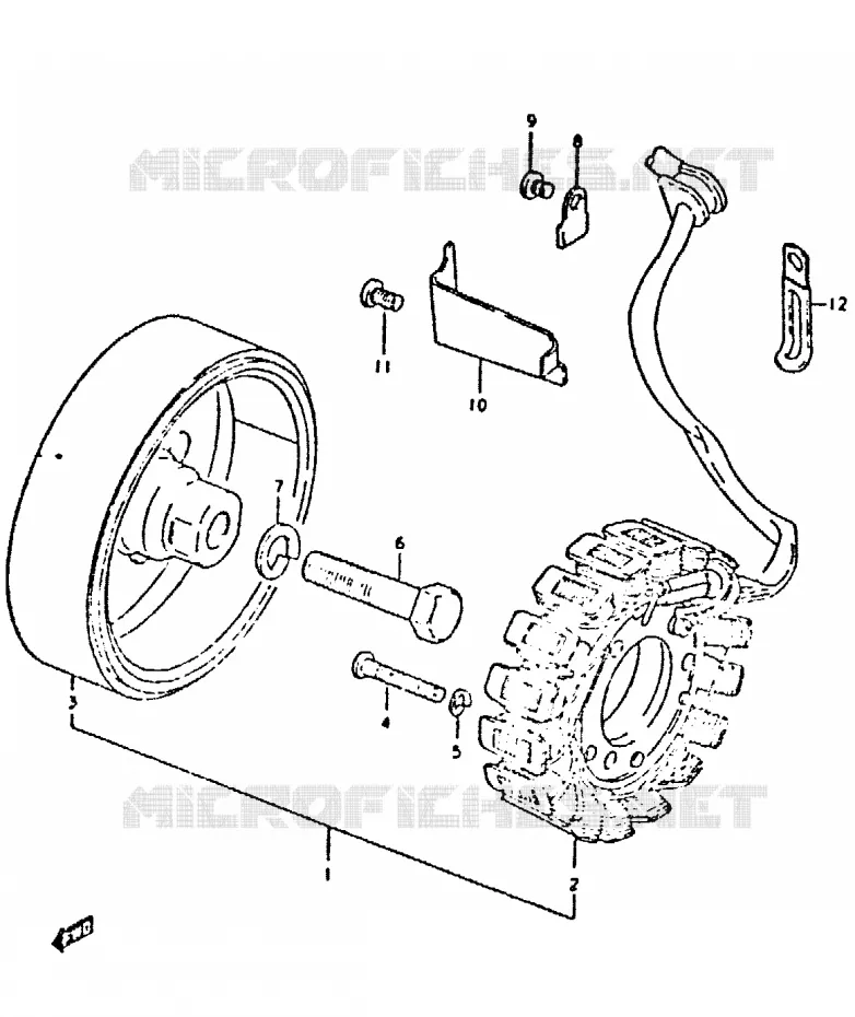 GENERATOR Suzuki MOTO 400 GSX 1981  GSX400SX(T/X)