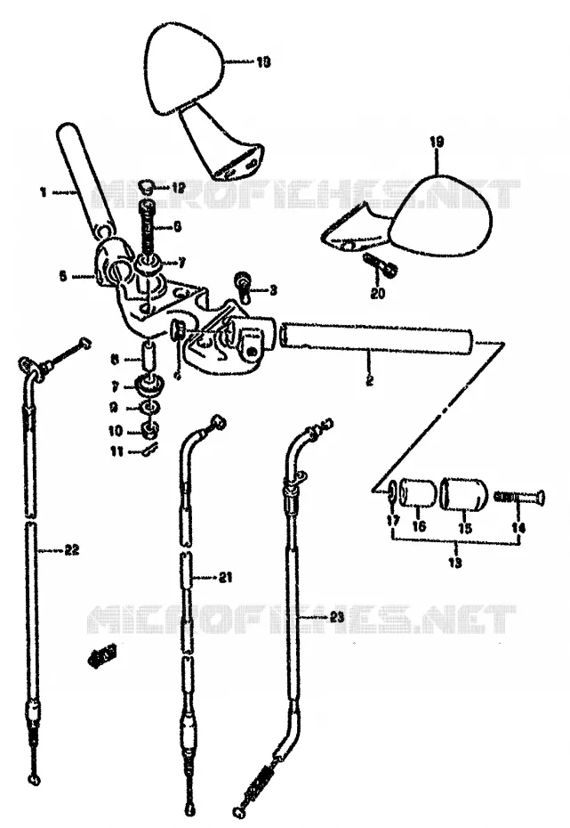 HANDLEBAR (MODEL R) Suzuki MOTO 750 GSX-F 1990  GSX750FL(K-T)