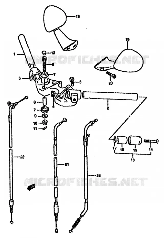 HANDLEBAR (MODEL T) Suzuki MOTO 750 GSX-F 1991  GSX750FM(K-T)