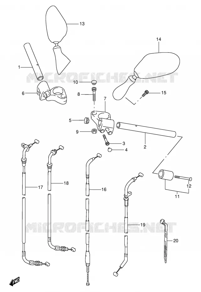 HANDLEBAR Suzuki MOTO 600 GSX-F 2002  GSX600FK2(E2)