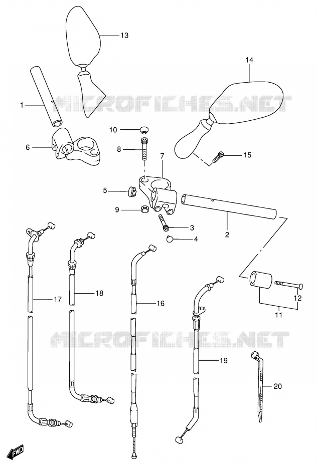 HANDLEBAR Suzuki MOTO 600 GSX-F 2006  GSX600FK6(E2)