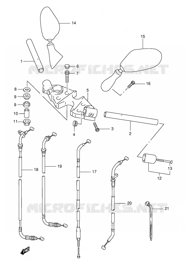 HANDLEBAR Suzuki MOTO 750 GSX-F 2002  GSX750FK2(E2)