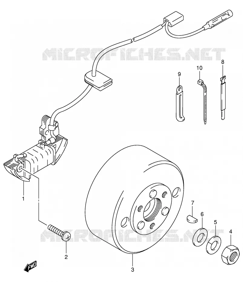 IGNITION (MODEL Y/K1/K2/K3) Suzuki MOTO 50 JR 2003  JR50K3(P3/P28)