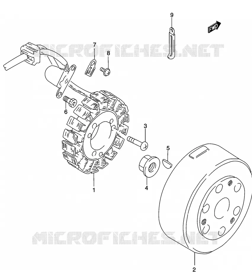 IGNITION Suzuki MOTO 250 MARAUDER 2002  GZ250K2(K3)