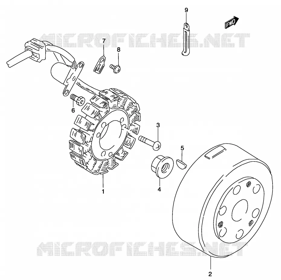 IGNITION Suzuki MOTO 250 MARAUDER 2002  GZ250K2(P34)