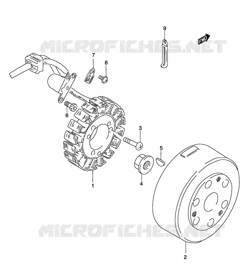 IGNITION Suzuki MOTO 250 MARAUDER 2003  GZ250K3(P19)
