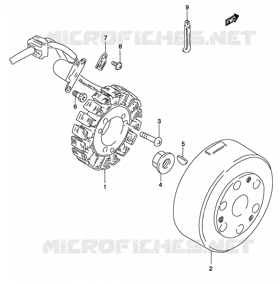 IGNITION Suzuki MOTO 250 MARAUDER 2005  GZ250K5(P3)