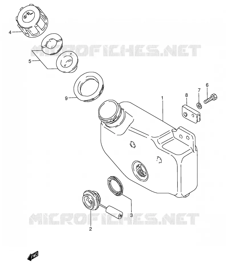OIL TANK Suzuki MOTO 125 Autres-modeles 1982  K125Z(E7)