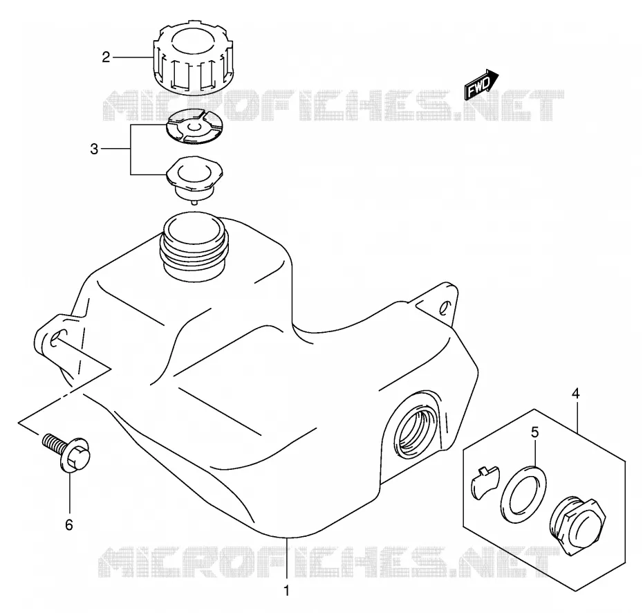 OIL TANK Suzuki MOTO 80 JR 2003  JR80K3(P3/P28)