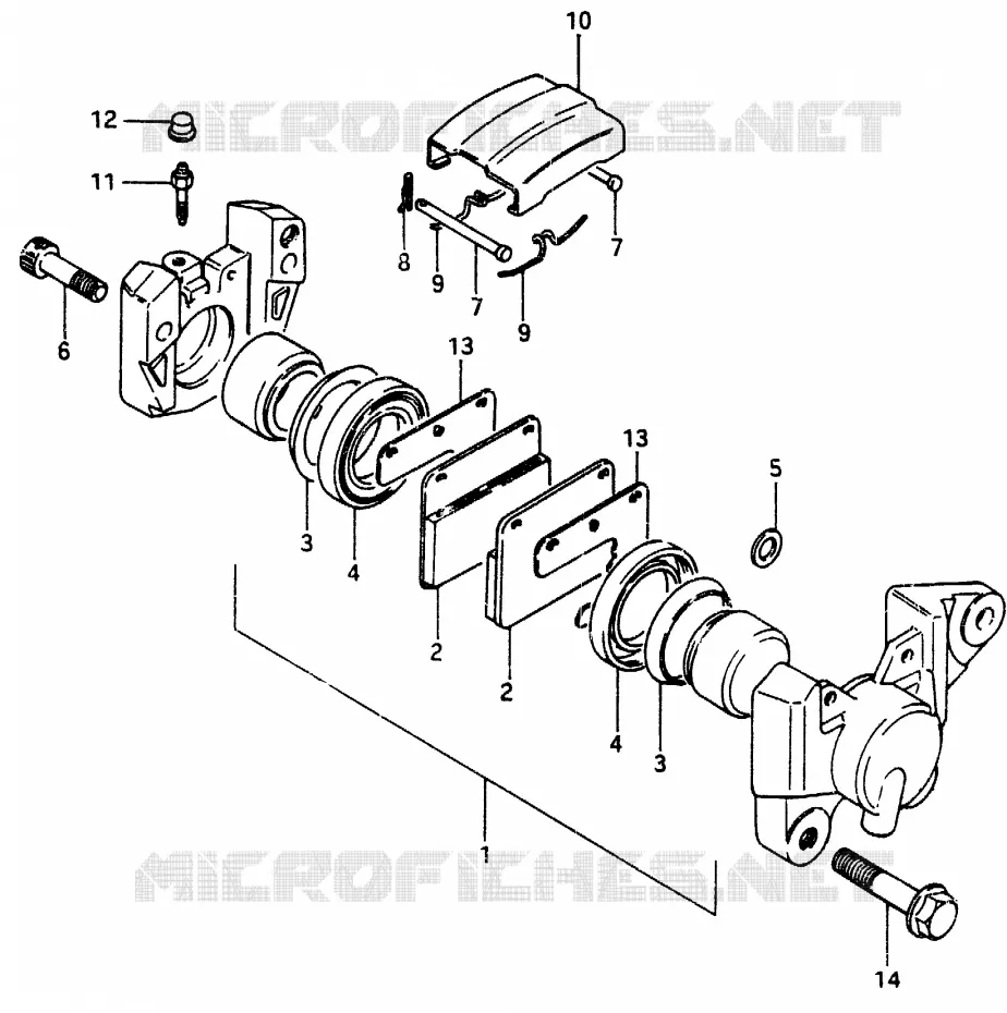 REAR CALIPERS (E24) Suzuki MOTO 750 GSX-E 1985  GSX750EFF(F)