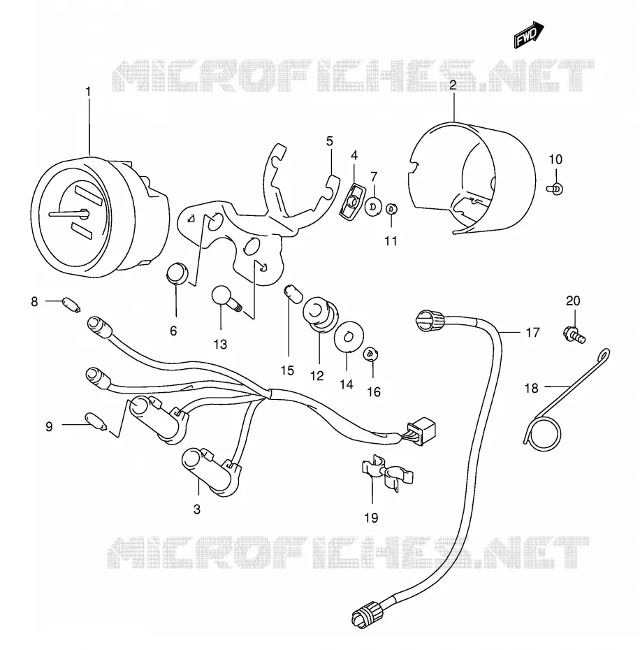SPEEDOMETER Suzuki MOTO 250 MARAUDER 2000  GZ250Y(E1)