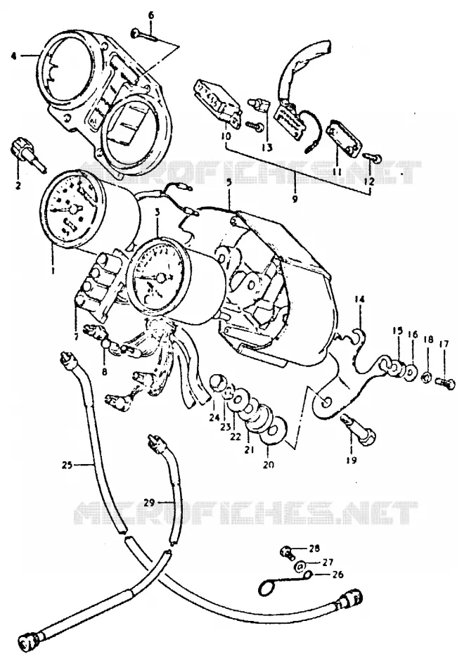 SPEEDOMETER Suzuki MOTO 400 GSX 1996  GSX400ET(T/X)