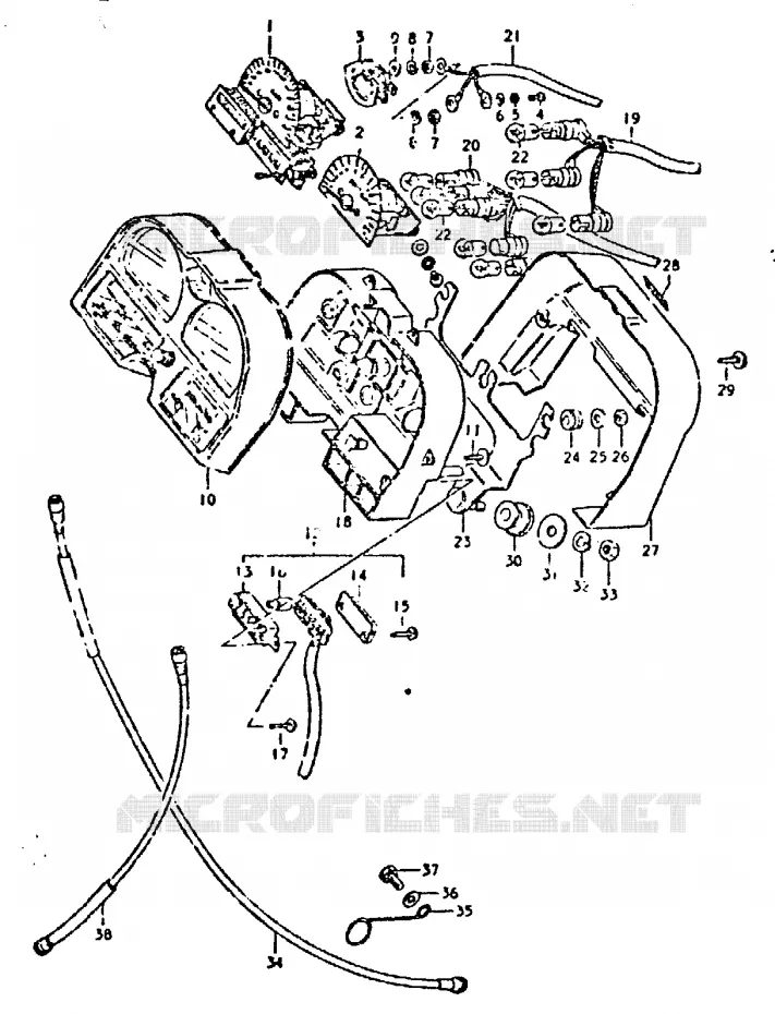 SPEEDOMETER Suzuki MOTO 750 GSX 1981  GSX750X(T/X)