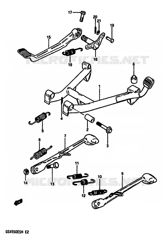 STAND Suzuki MOTO 550 GSX-E 1987  GSX550EUH(F/G/H)