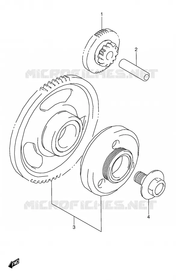 STARTER MOTOR CLUTCH Suzuki MOTO 600 GSX-F 1993  GSX600FUP(E2)