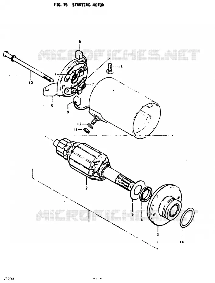STARTER MOTOR Suzuki MOTO 200 GT 1992  GT200N(N)