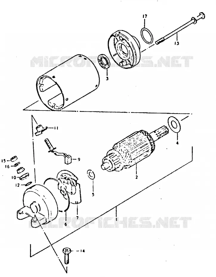 STARTER MOTOR Suzuki MOTO 400 GSX 1996  GSX400ET(T/X)