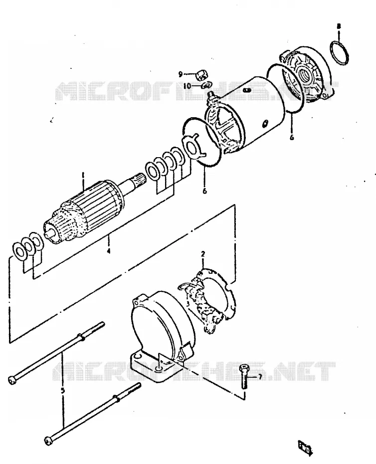 STARTER MOTOR Suzuki MOTO 750 GSX 1981  GSX750X(T/X)