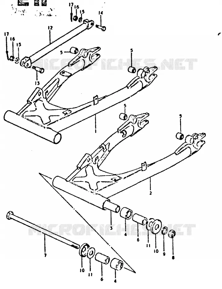 SWINGARM Suzuki MOTO 750 GSX 1980  GSX750T(T/X)