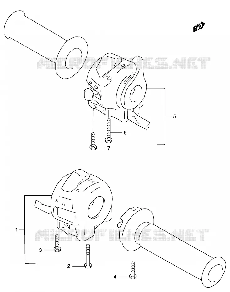 SWITCHES Suzuki MOTO 250 MARAUDER 2002  GZ250K2(P34)