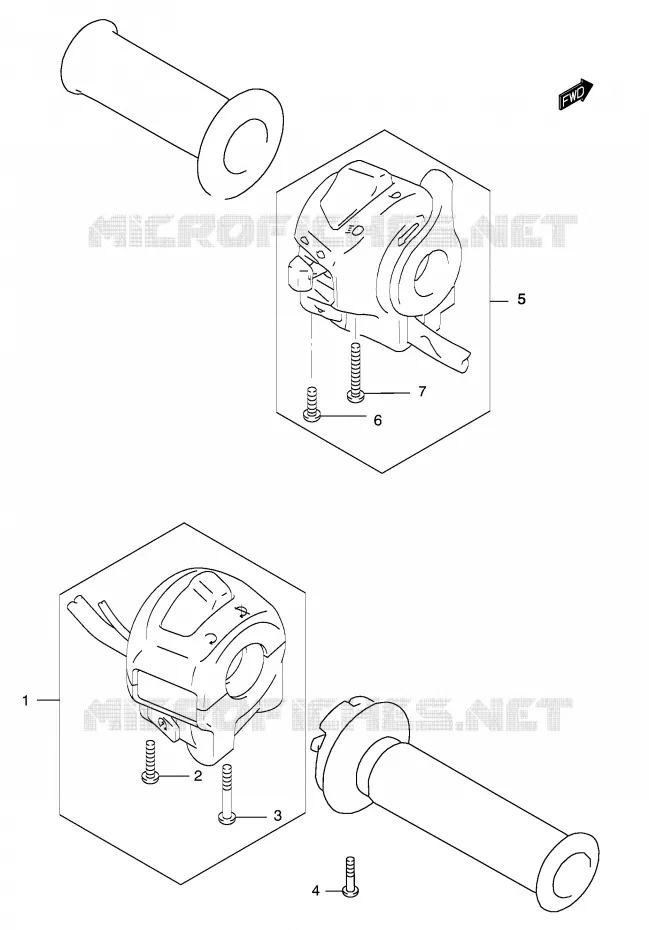 SWITCHES Suzuki MOTO 250 MARAUDER 2003  GZ250K3(P3)
