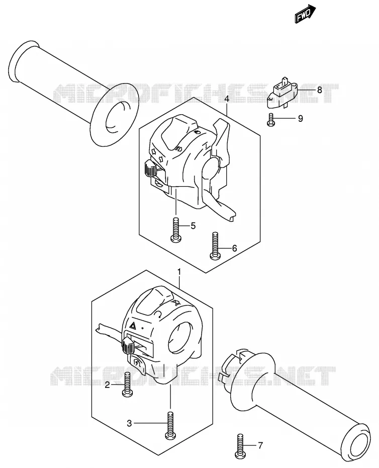 SWITCHES Suzuki MOTO 600 GSX-F 2006  GSX600FK6(E2)