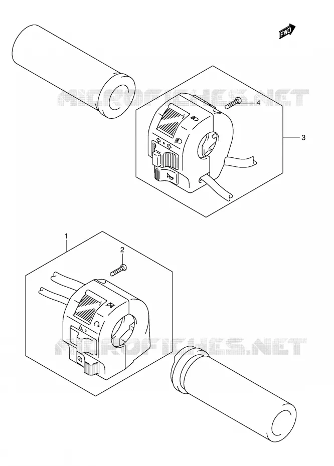 SWITCHES Suzuki MOTO 650 BOULEVARD 2005  LS650K5(E3/E28)