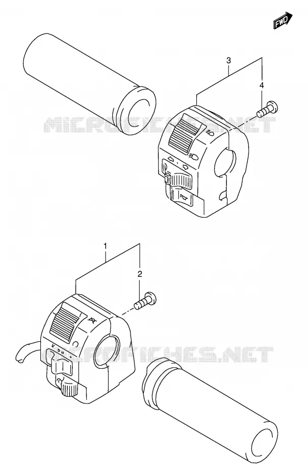SWITCHES Suzuki MOTO 650 SAVAGE 1997  LS650PV(E2)