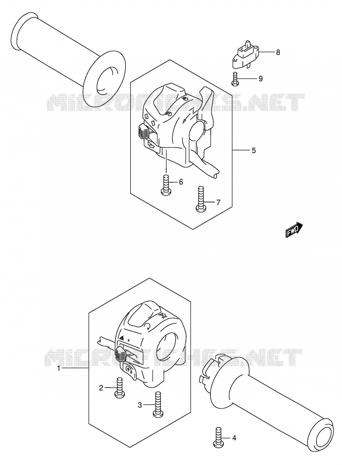 SWITCHES Suzuki MOTO 750 GSX-F 2006  GSX750FK6(E2)