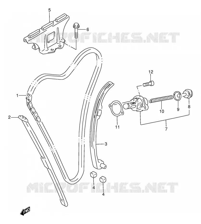 TIMING Suzuki MOTO 750 GSX-F 2000  GSX750FY(E2)