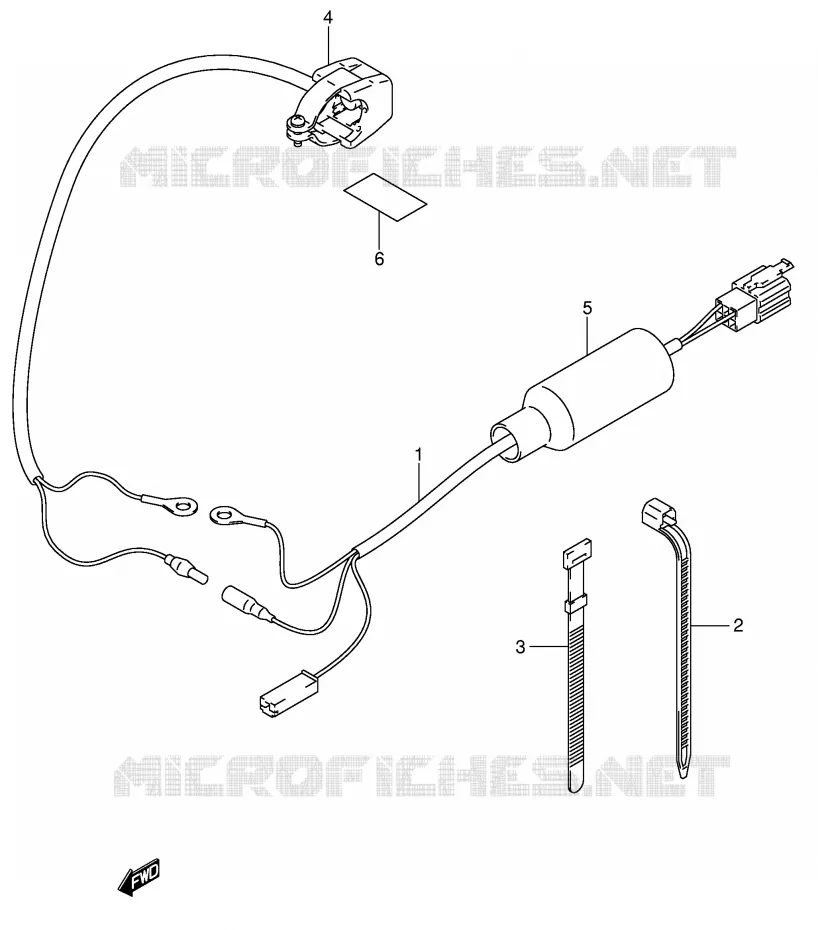 WIRING HARNESS (MODEL K1) Suzuki MOTO 80 JR 2004  JR80K4(P3/P28)