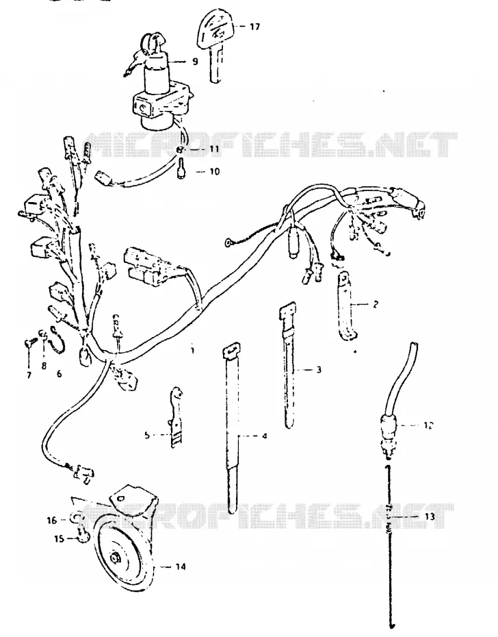 WIRING HARNESS Suzuki MOTO 400 GSX 1981  GSX400TX