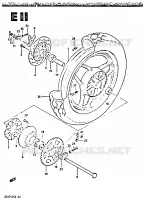 REAR WHEEL for Suzuki GSX-S 750 1984
