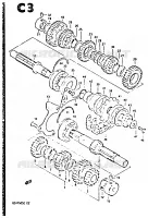 TRANSMISSION for Suzuki GSX-S 750 1984