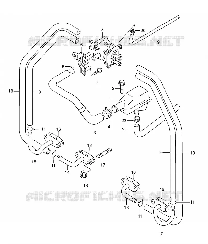 ANTI POLLUTION SYSTEM (MODEL K3) Suzuki MOTO 600 GSX-F 2002  GSX600FK2(E2)